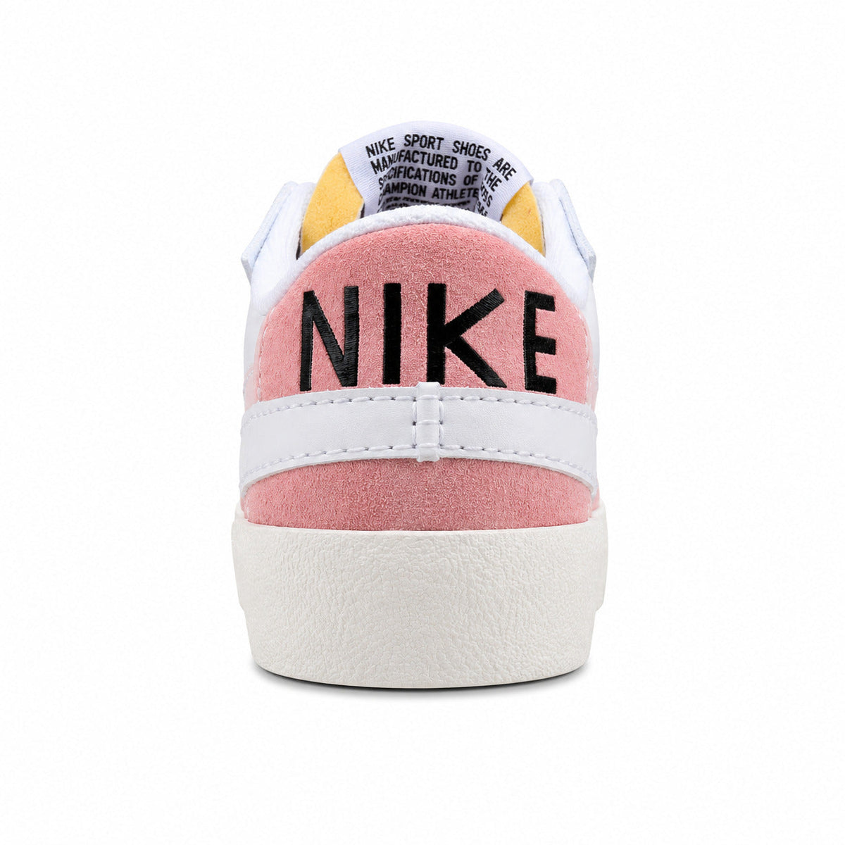 Nike Blazer Low 77 rosa beige blanco detalle talón Nike
