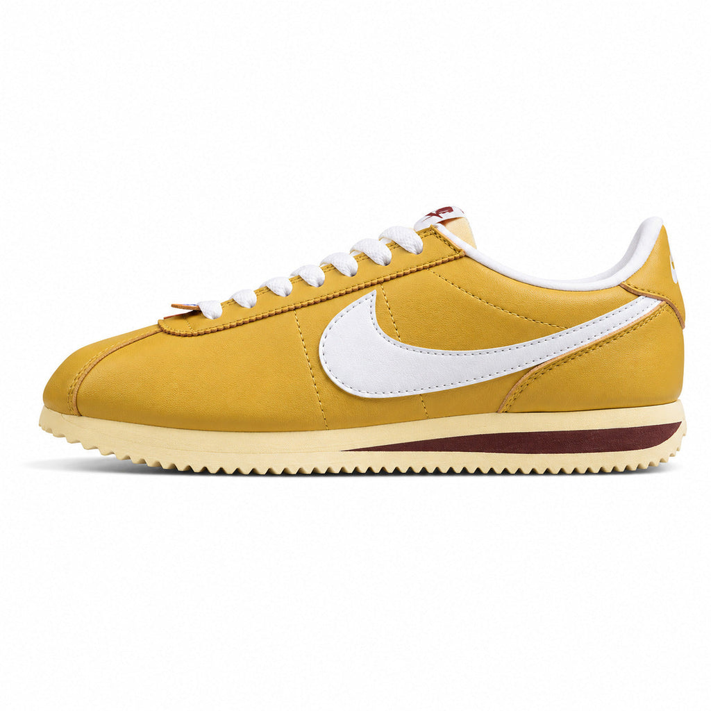 Nike Cortez amarillo blanco lateral izquierda
