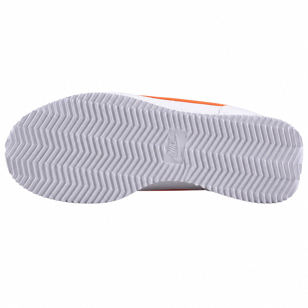 Nike Cortez blanco naranja detalle suela