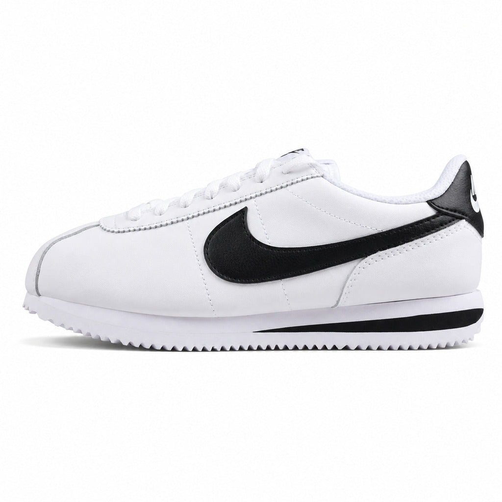 Nike Cortez blanco negro lateral izquierda
