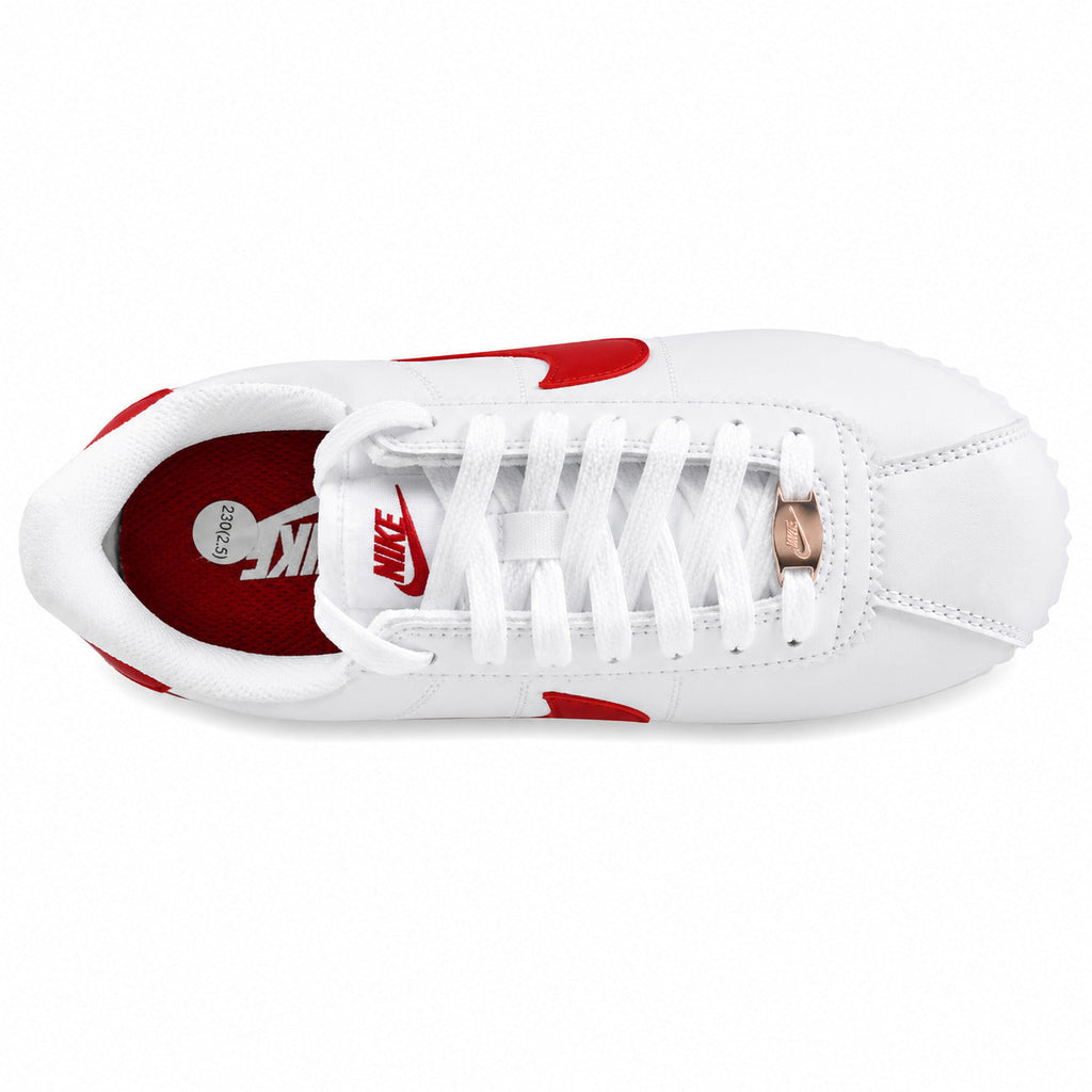 Nike Cortez blanco rojo azul vista superior
