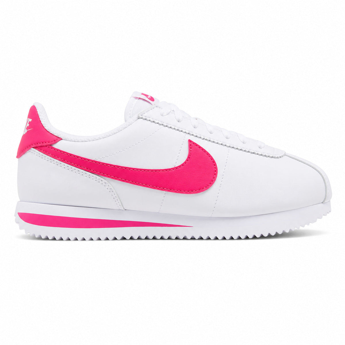 Nike Cortez blanco rosa lateral derecha
