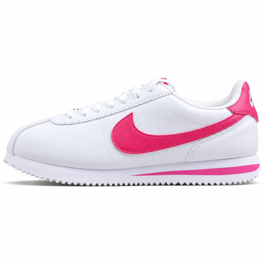 Nike Cortez blanco rosa lateral izquierda