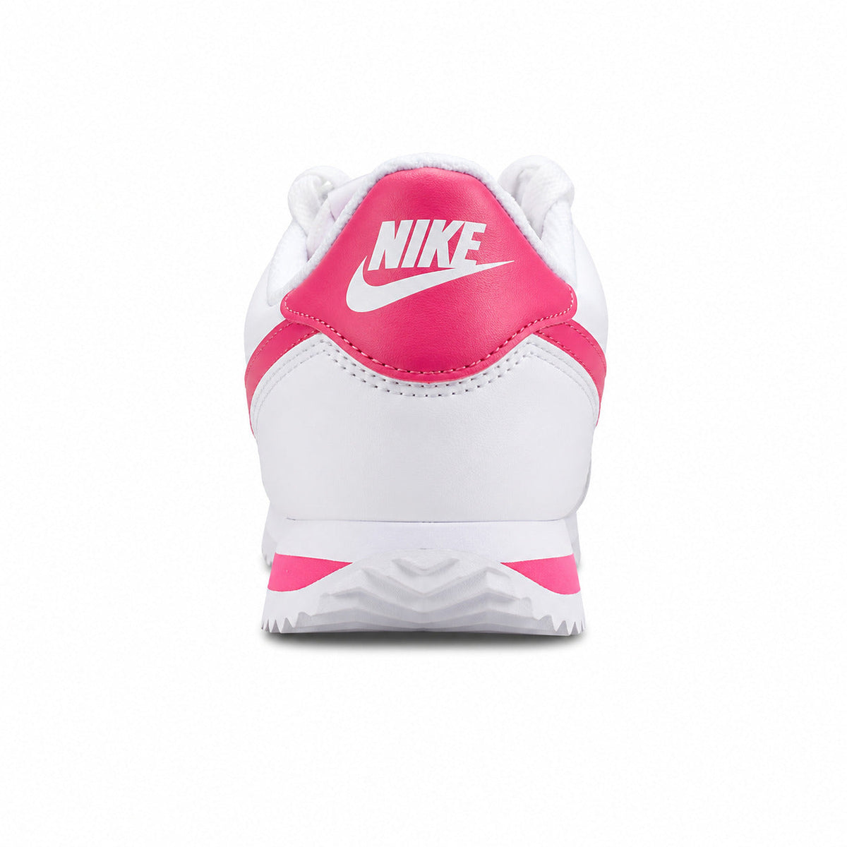 Nike Cortez blanco rosa detalle talón