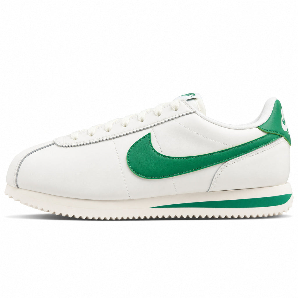 Nike Cortez blanco verde lateral izquierda
