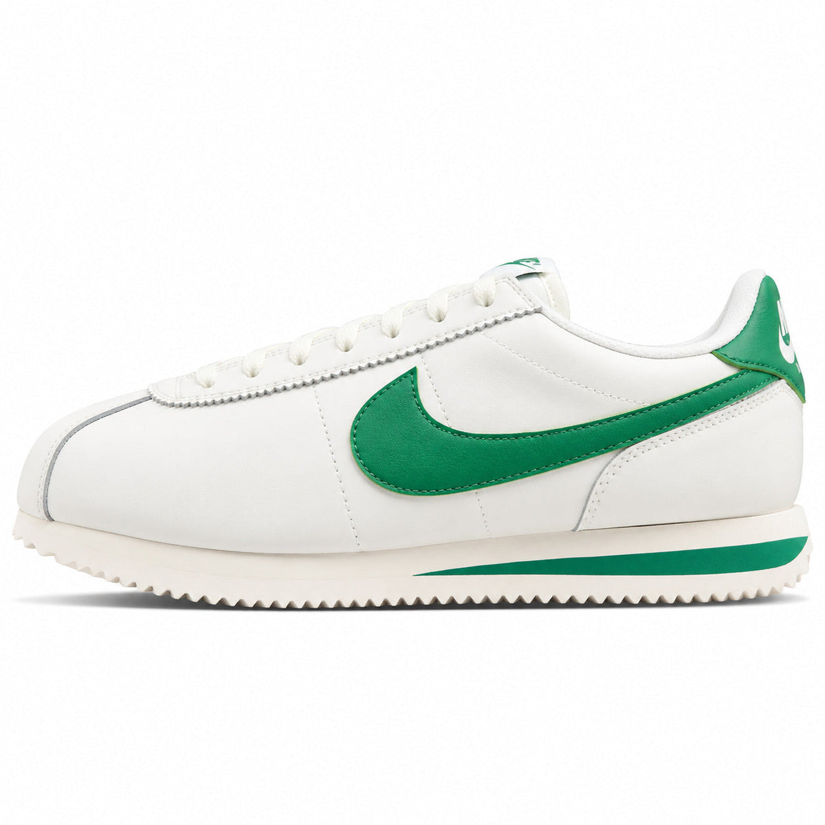Nike Cortez blanco verde lateral izquierda
