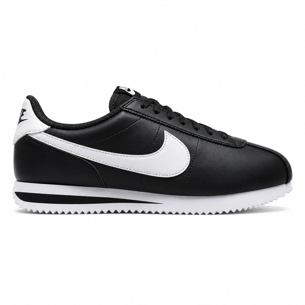 Nike Cortez negro blanco lateral derecha