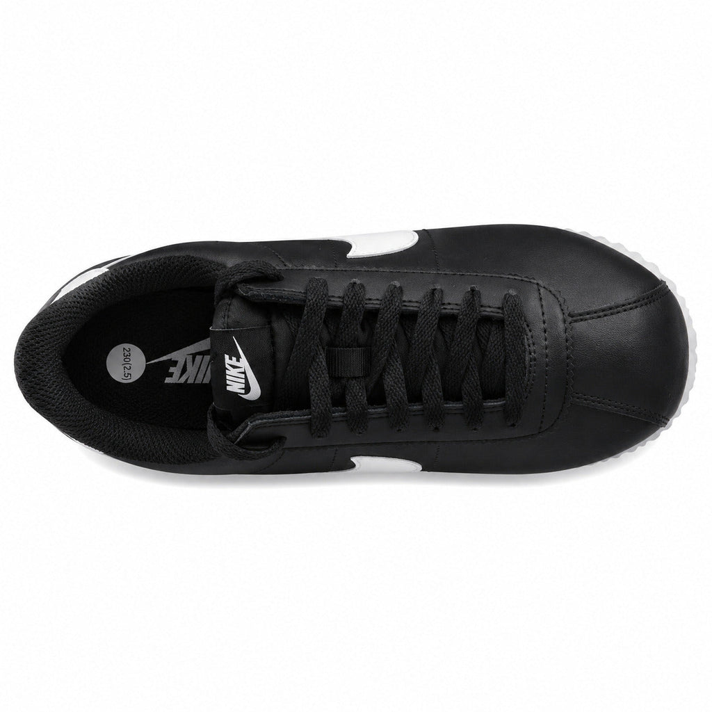 Nike Cortez negro blanco vista superior
