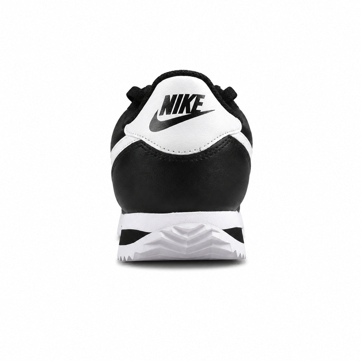 Nike Cortez negro blanco detalle talón