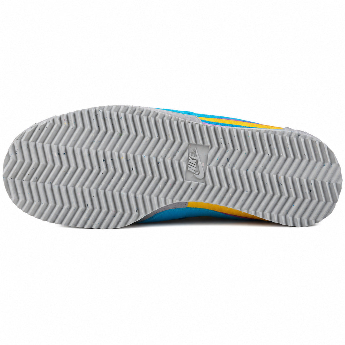 Nike Cortez SP x Union LA gris azul amarillo rosa suela gris speckle