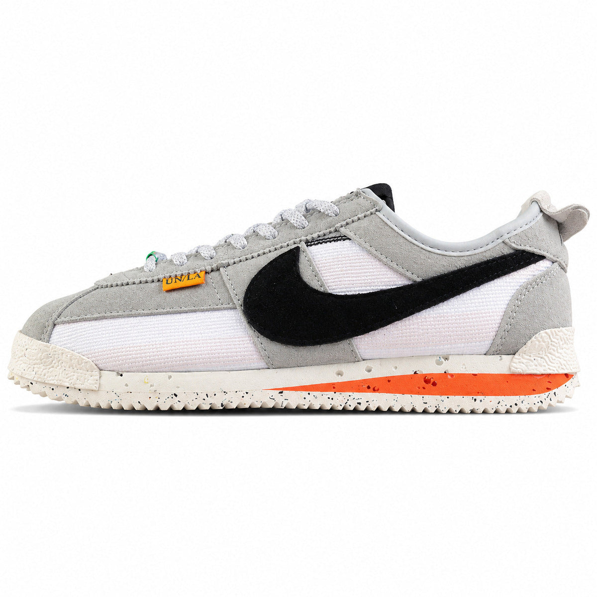Nike Cortez SP x Union LA gris blanco negro lateral izquierda