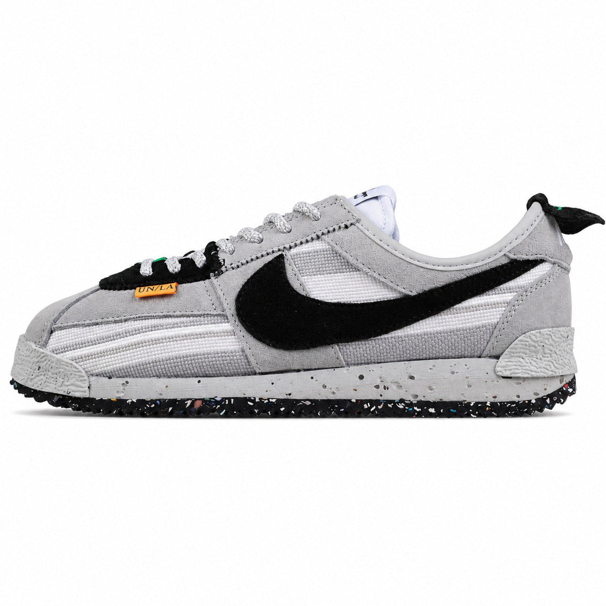 Nike Cortez SP x Union LA gris negro blanco lateral izquierda