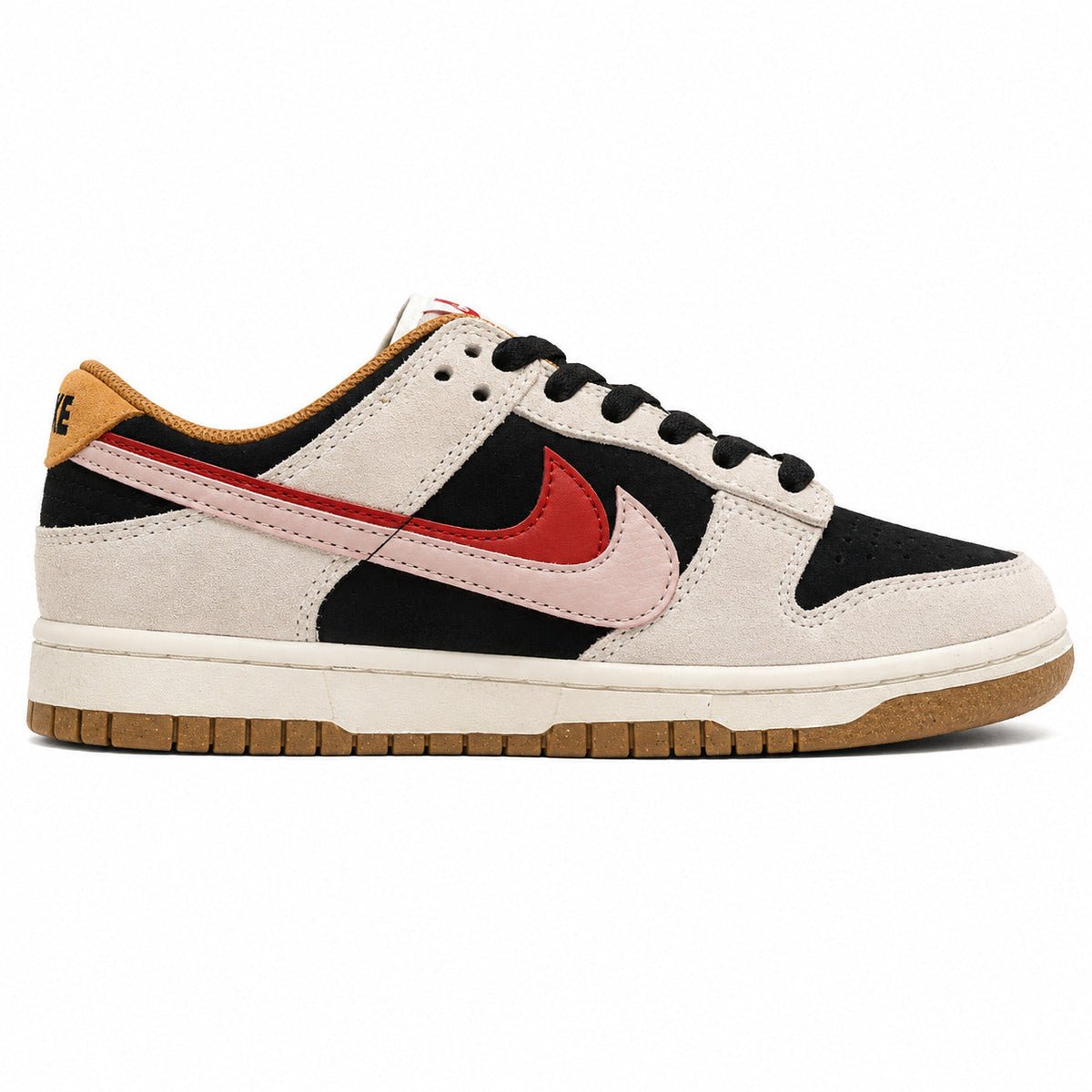 Nike Dunk Low 85 ante gris negro rojo lateral derecha