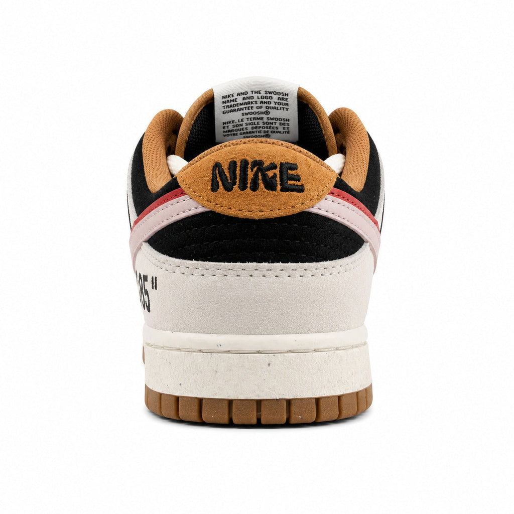 Nike Dunk Low 85 ante gris negro rojo detalle talón