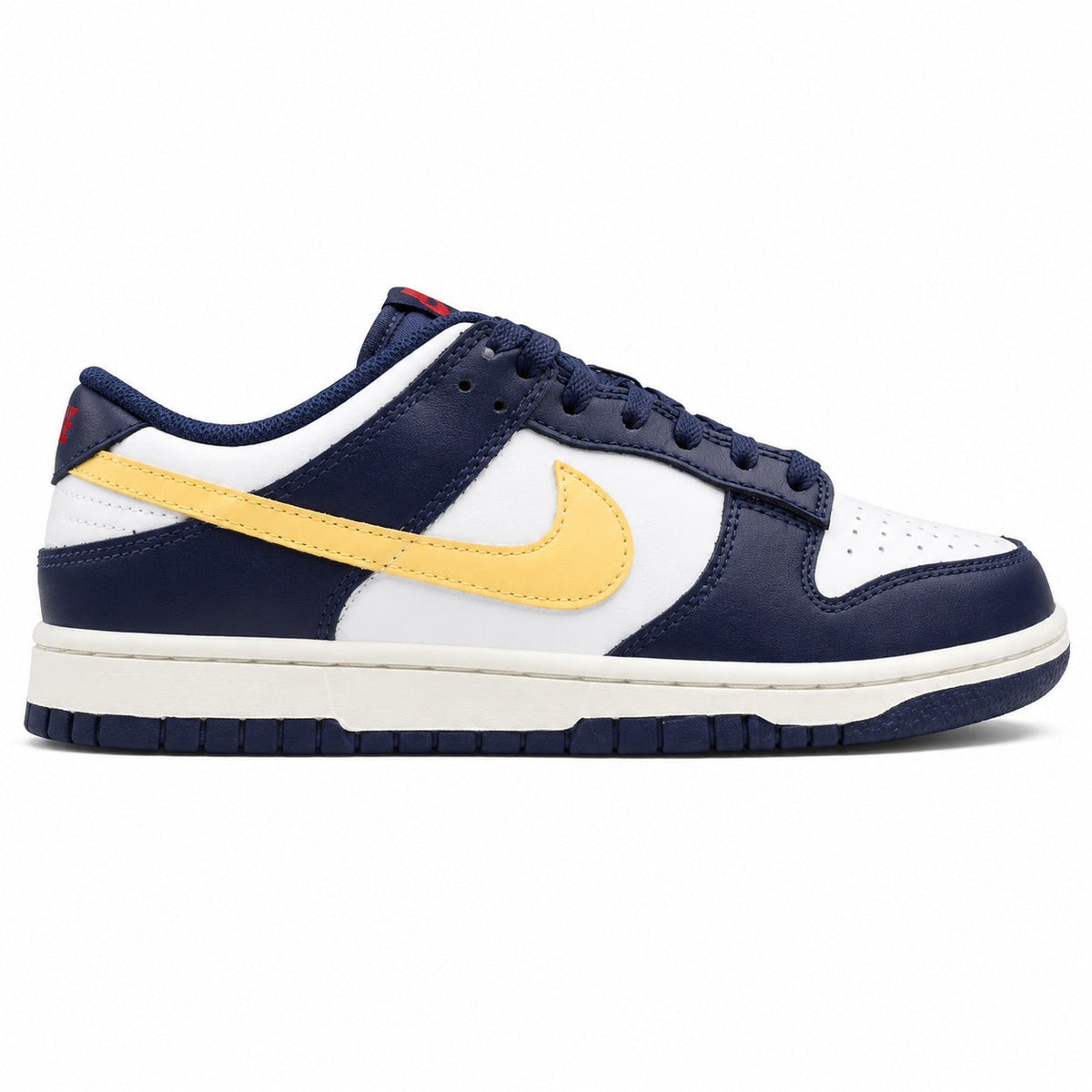 Nike Dunk Low From Beaverton marino blanco amarillo lateral derecha