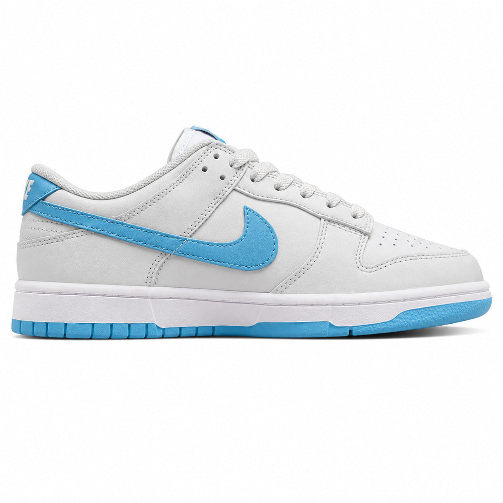 Nike Dunk Low gris humo azul cielo lateral derecha