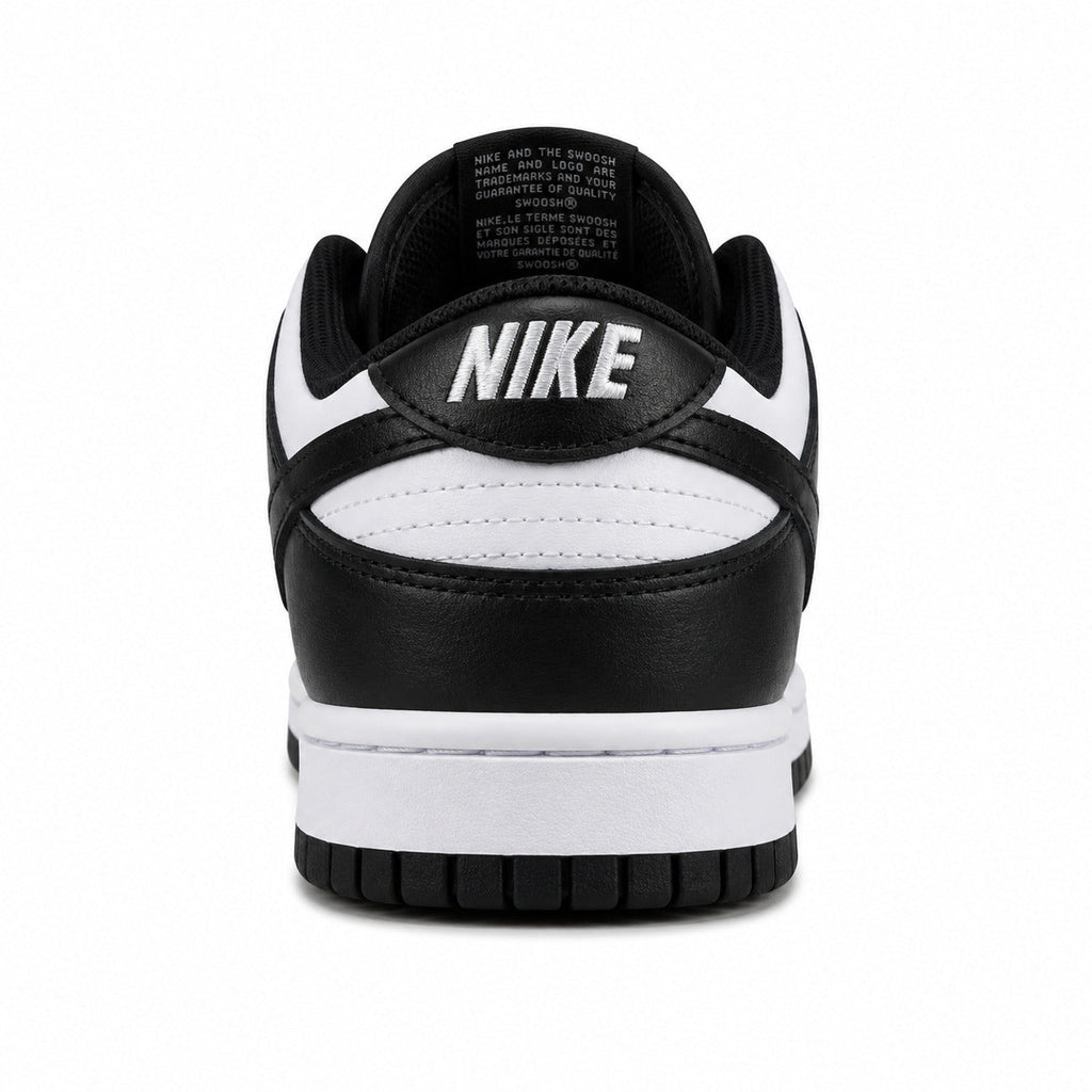 Nike Dunk Low Panda blanco negro detalle talón