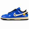 Nike Dunk Low x Calsonic Nissan Impul azul crema negro lateral izquierda