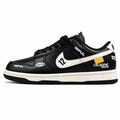 Nike Dunk Low x Calsonic Nissan Impul negro crema lateral izquierda