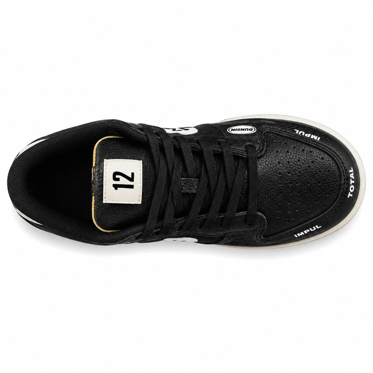 Nike Dunk Low x Calsonic Nissan Impul negro crema vista superior