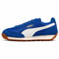 Puma Easy Rider Vintage azul blanco ante lateral izquierda