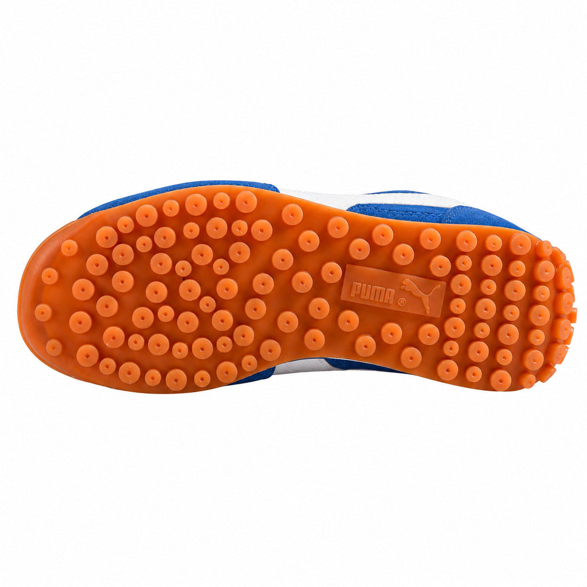 Puma Easy Rider Vintage azul blanco suela goma naranja