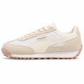 Puma Easy Rider Vintage blanco crema malla cordones satén lateral izquierda