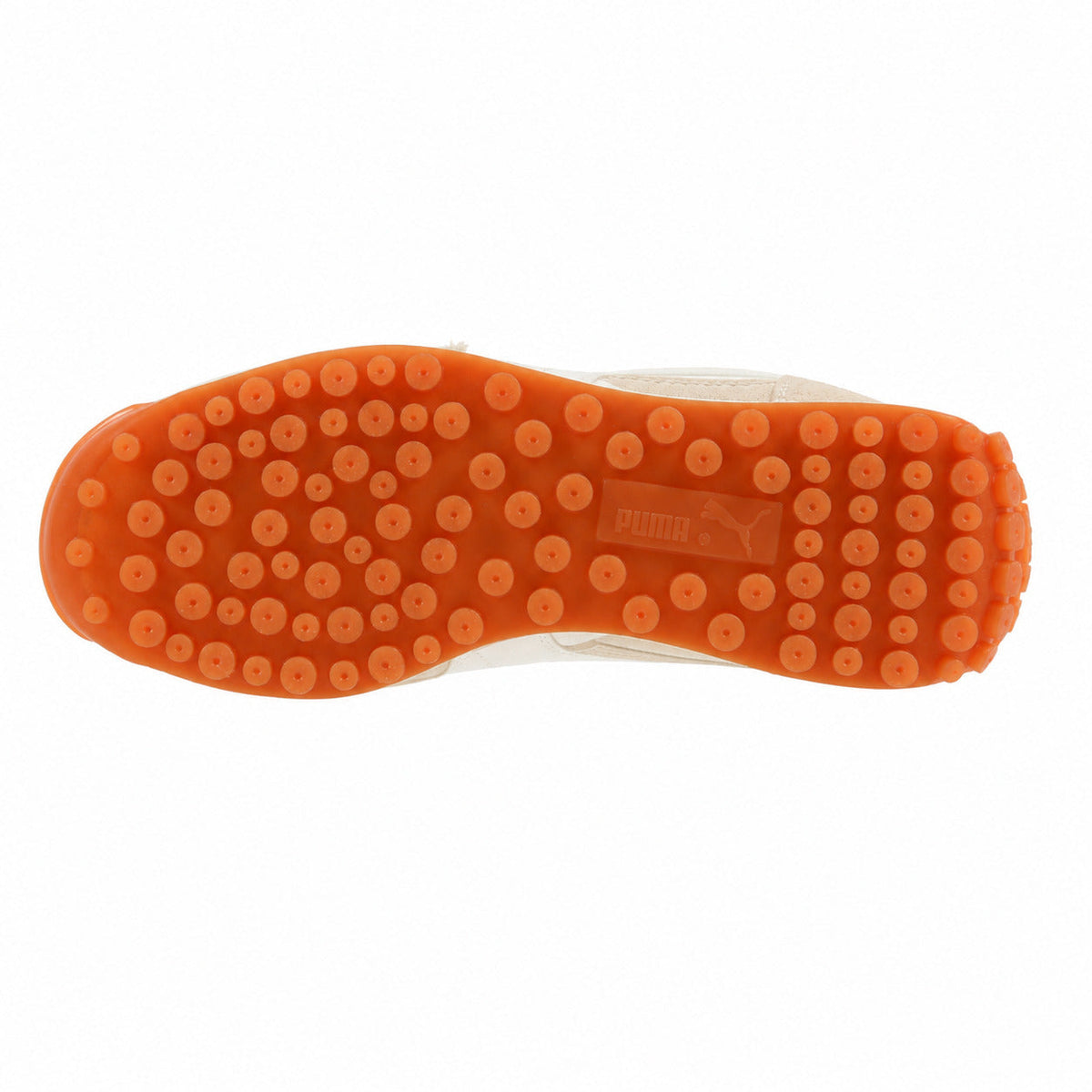 Puma Easy Rider Vintage crema blanco suela goma naranja
