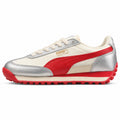 Puma Easy Rider Vintage crema rojo plateado lateral izquierda