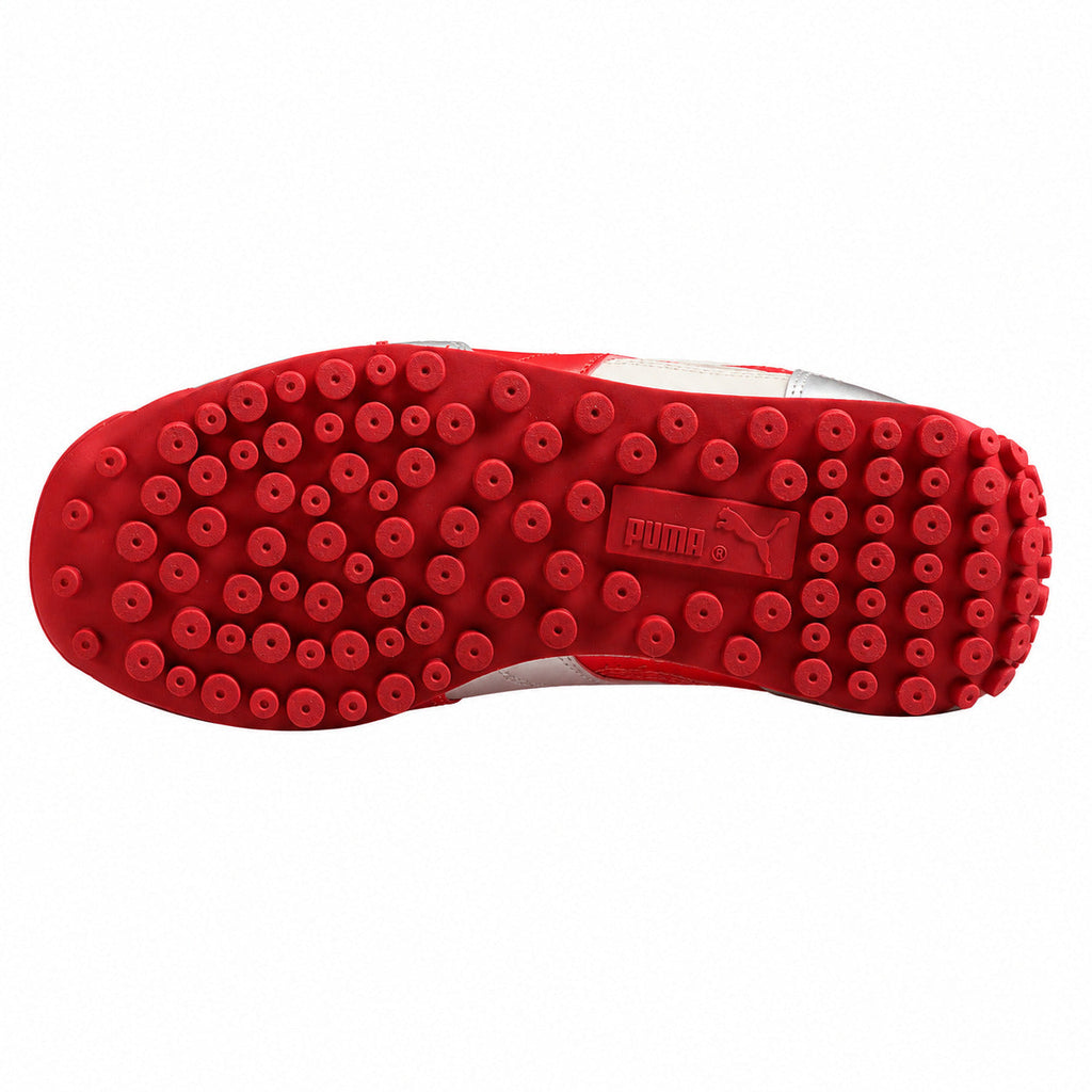 Puma Easy Rider Vintage crema rojo plateado suela roja