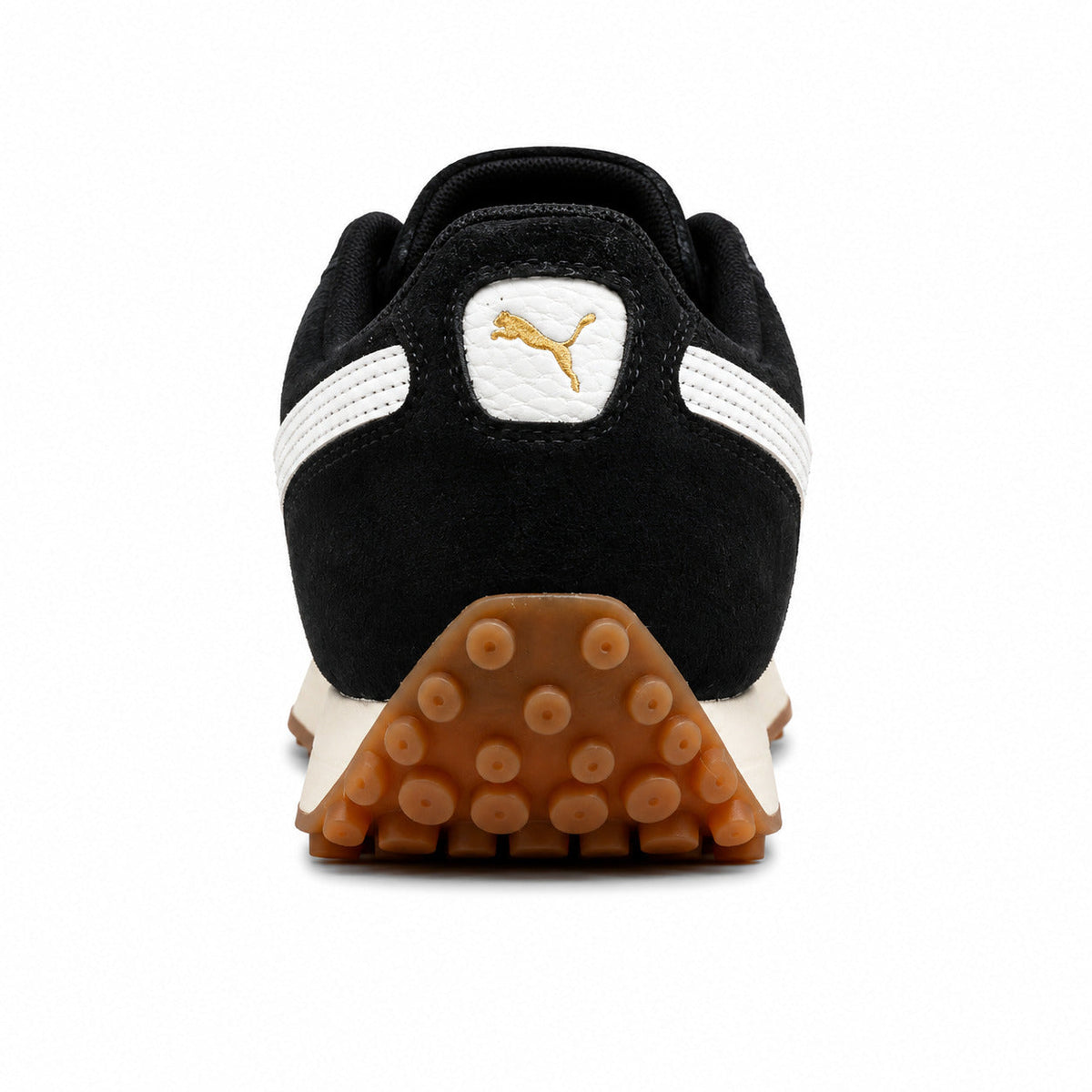 Puma Easy Rider Vintage negro blanco detalle talón
