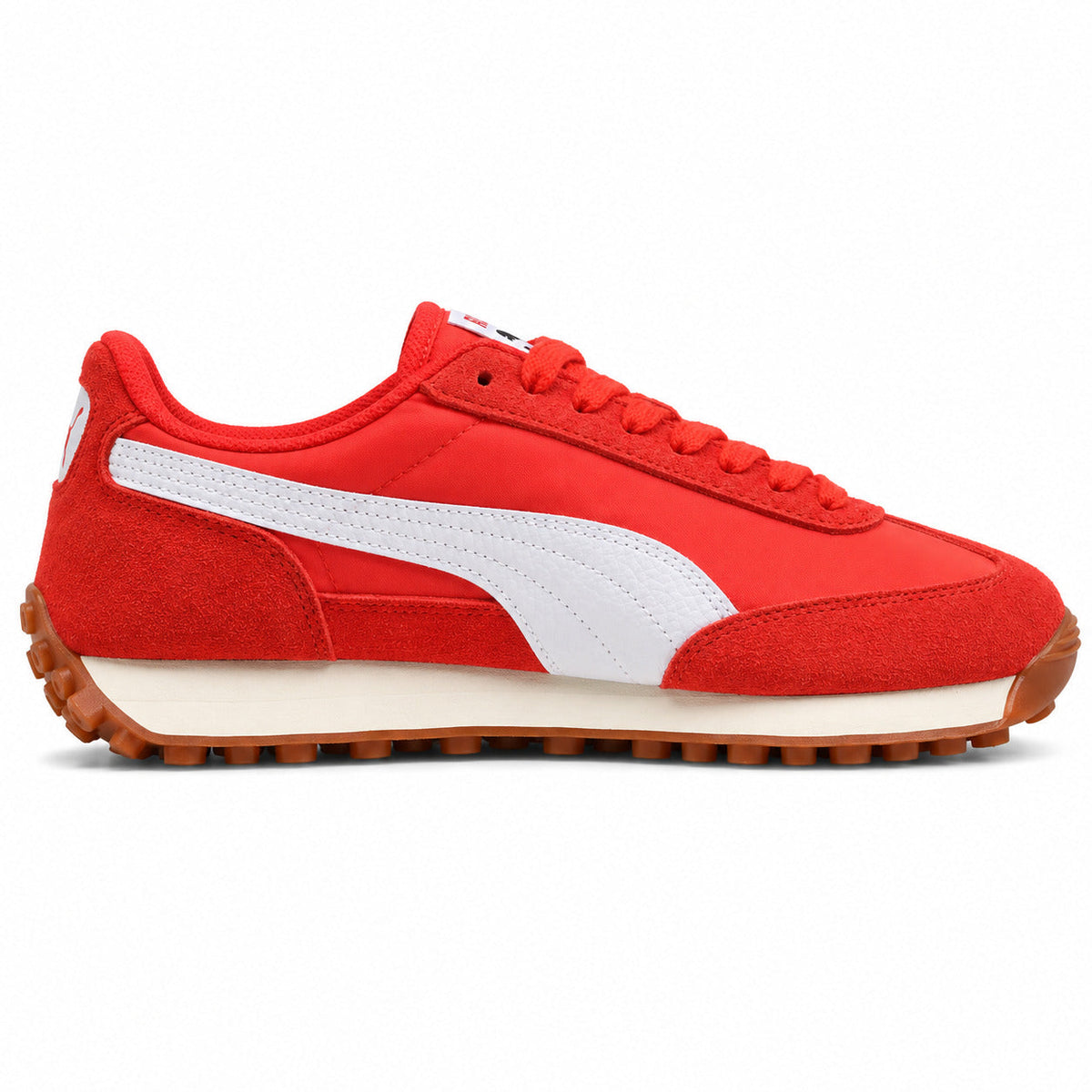 Puma Easy Rider Vintage rojo blanco ante lateral derecha