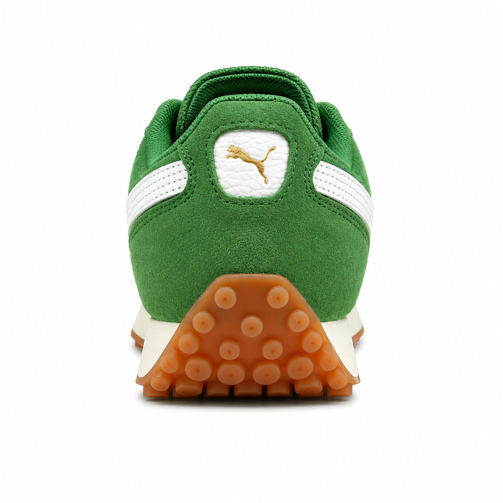 Puma Easy Rider Vintage verde blanco detalle talón suela goma