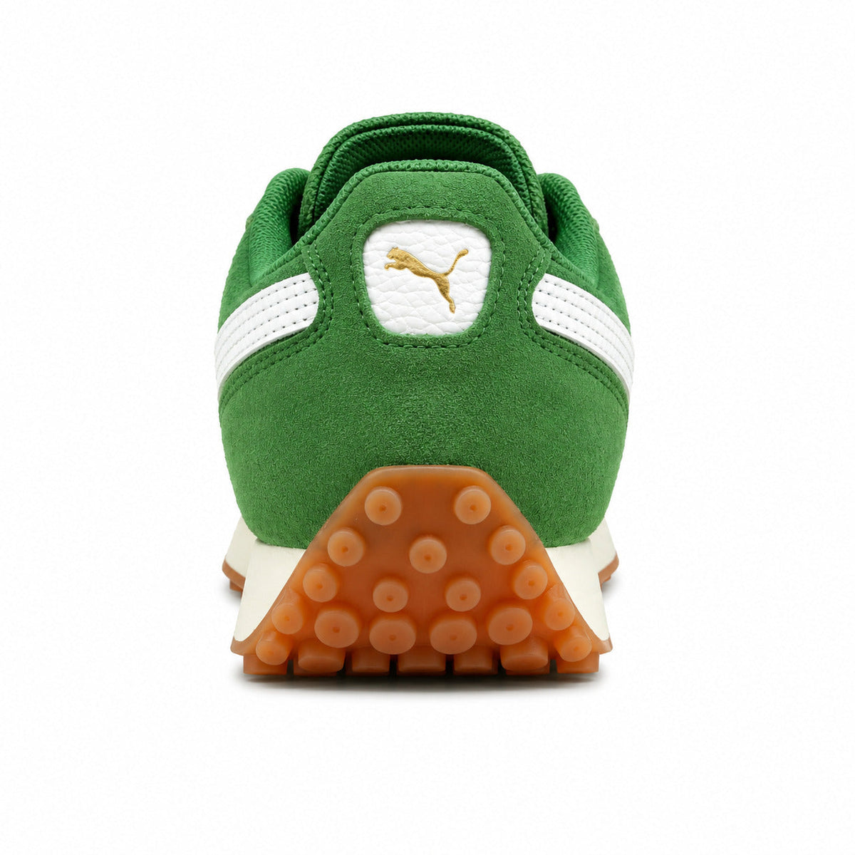 Puma Easy Rider Vintage verde blanco detalle talón suela goma